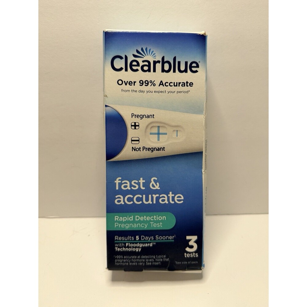 Clearblue Early Detection Pregnancy Test 3ct Exp 10/2027 Sealed
